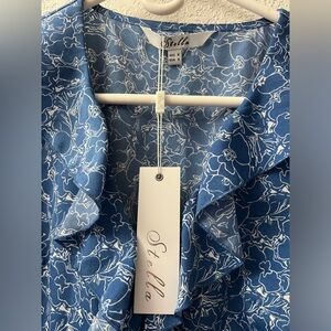 Stella floral blue dress